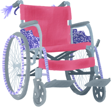 Painterly Fashionable Wheelchair